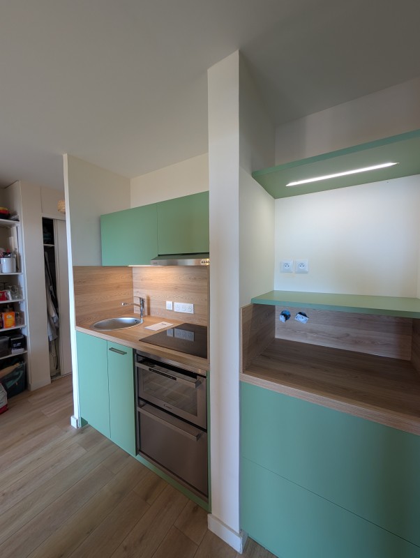 cuisine optimisée petit espace studio