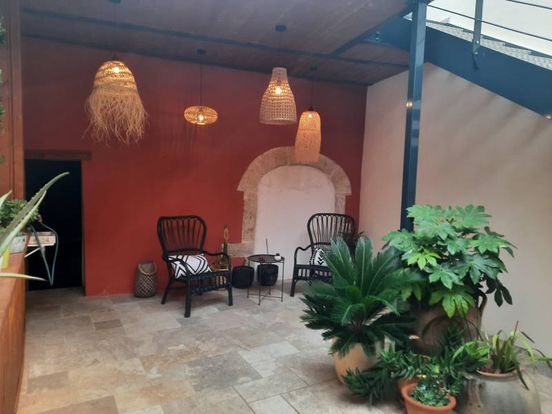 Aménagement d'un patio à Balaruc à coté de Sète 34200 dans l'Hérault