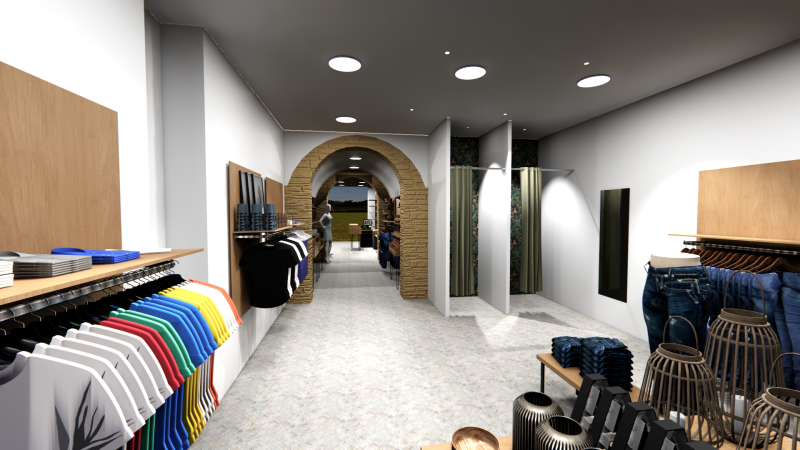 Merchandising d'une boutique dans le centre ville de Sète 34200 dans l'Hérault 