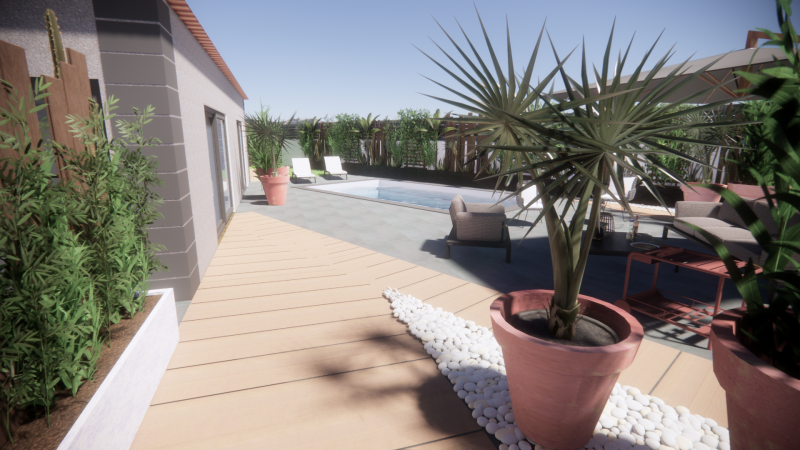 Aménagement paysager à Sérignan près de Sète 34200 dans l'Hérault