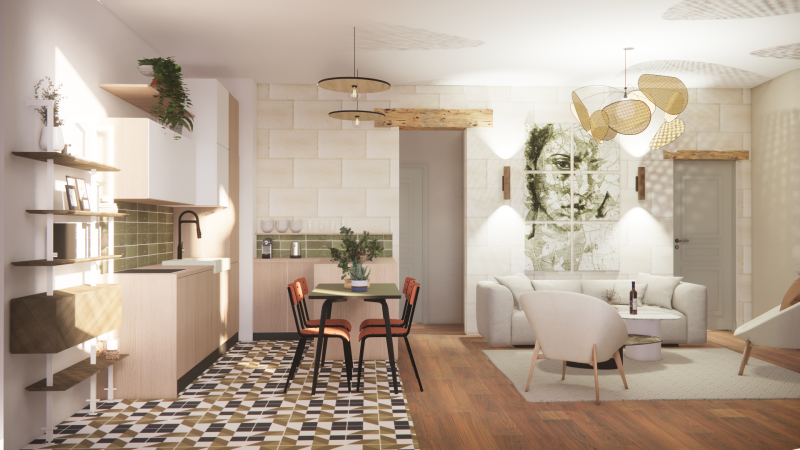Rénovation complète d'un appartement à Montpellier dans le quartier de Figuerolles