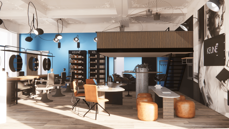 Architecte d'intérieur avec réalisation de plan 3D pour agencer mon salon de coiffure à Marseillan près de Agde 34300 